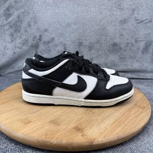Nike Dunk Low Shoes Boys Size 3Y Black White Basketball Sneakers CW1588-100
